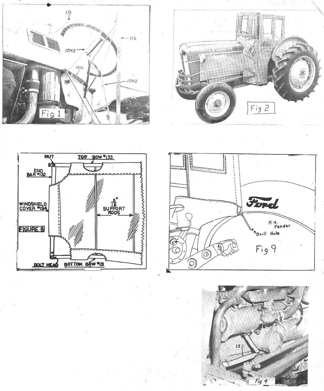 Ford Half Cab for 60x, 80x tractors